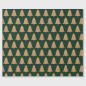 Kerstboom cadeauverpakking cadeaupapier (Vlak)