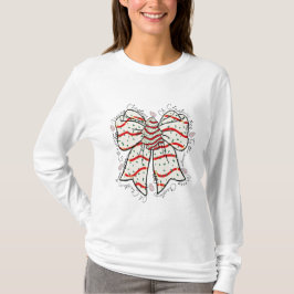 Kerstboom Cake Boog T-shirt