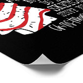 Kerstboom cake Ik zou niets doen Kerstmis ho Poster (Hoek)