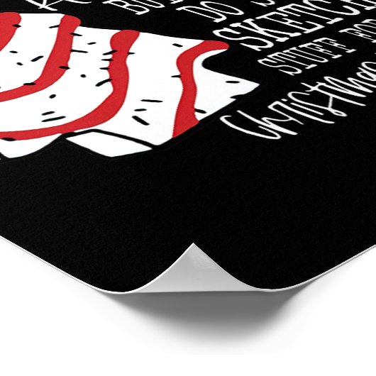 Kerstboom cake Ik zou niets doen Kerstmis ho Poster (Hoek)