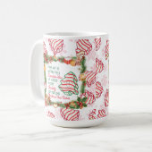 Kerstboom Cake Keramische Mok (Voorkant links)