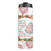 Kerstboom Cakes Thermal Tumbler Thermosbeker (Voorkant)