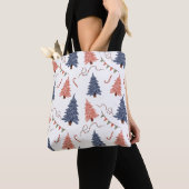 Kerstboom & Candy Cane Canvas tas (Dichtbij)