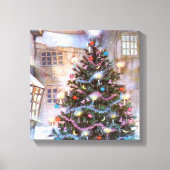 kerstboom canvas afdruk (Voorkant)