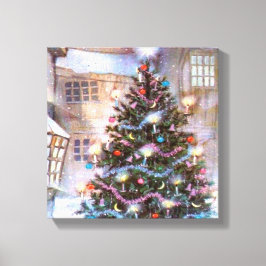 kerstboom  canvas afdruk