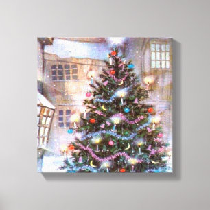 kerstboom canvas afdruk