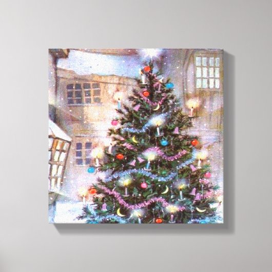 kerstboom  canvas afdruk (Voorkant)