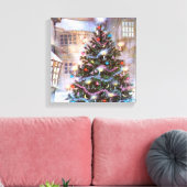 kerstboom  canvas afdruk (Insitu (Woonkamer))
