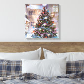 kerstboom  canvas afdruk (Insitu (Slaapkamer))