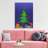 kerstboom canvas afdruk (Insitu (Woonkamer))