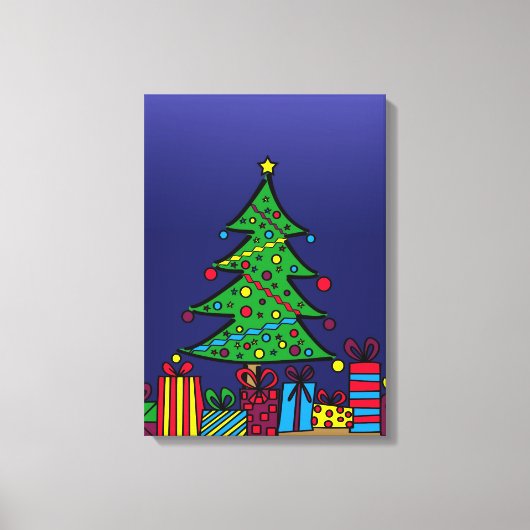 kerstboom canvas afdruk (Voorkant)