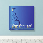 kerstboom canvas afdruk (Insitu (Houten vloer))