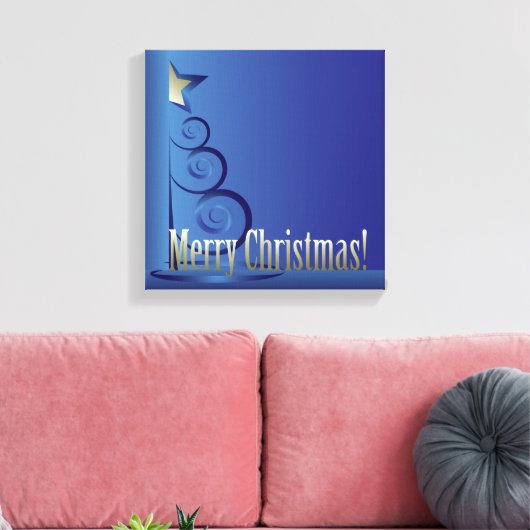 kerstboom canvas afdruk (Insitu (Woonkamer))