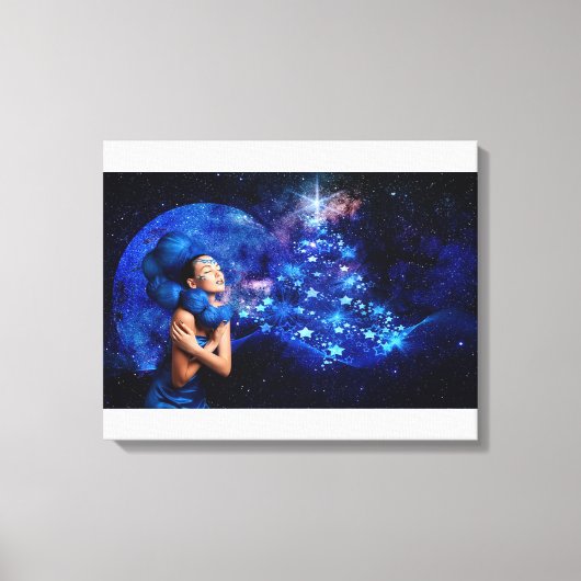 kerstboom canvas afdruk (Voorkant)