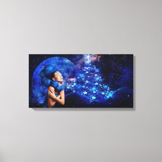 kerstboom canvas afdruk (Voorkant)