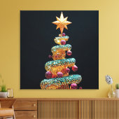 kerstboom canvas afdruk (Insitu (Woonkamer))