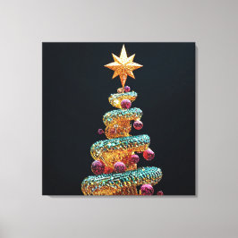 kerstboom canvas afdruk