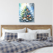 kerstboom canvas afdruk (Insitu (Slaapkamer))