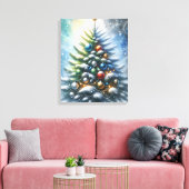 kerstboom canvas afdruk (Insitu (Woonkamer))