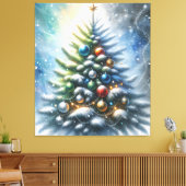 kerstboom canvas afdruk (Insitu (Woonkamer))