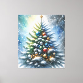 kerstboom canvas afdruk