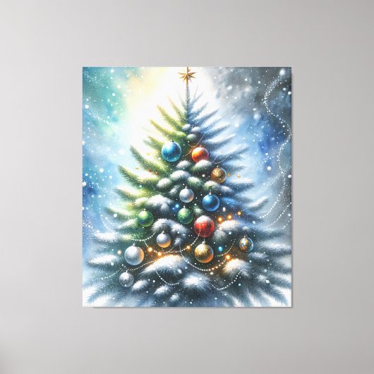 kerstboom canvas afdruk (Voorkant)