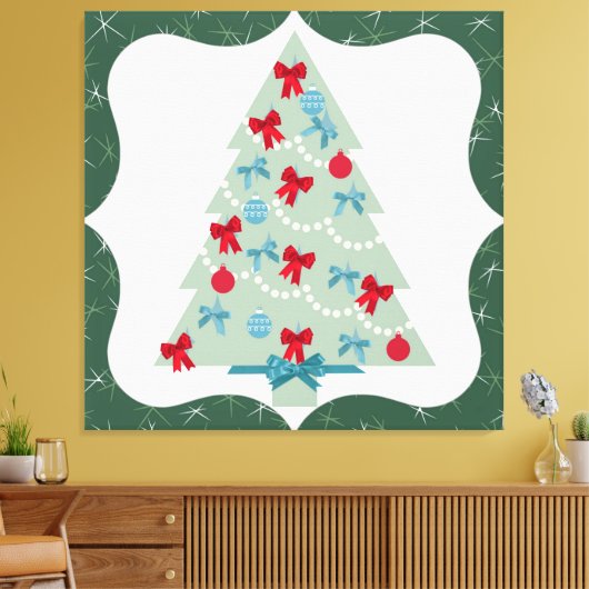 kerstboom canvas afdruk (Insitu (Woonkamer))