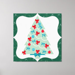 kerstboom canvas afdruk