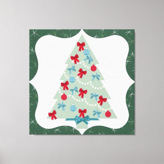 kerstboom canvas afdruk (Voorkant)