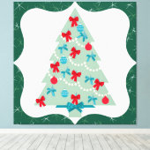 kerstboom canvas afdruk (Insitu (Houten vloer))