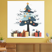 kerstboom canvas afdruk (Insitu (Woonkamer))