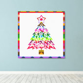 kerstboom canvas afdruk (Insitu (Houten vloer))