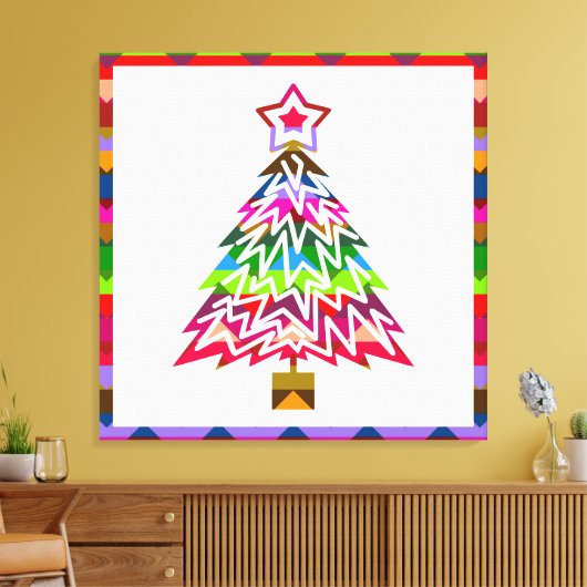 kerstboom canvas afdruk (Insitu (Woonkamer))