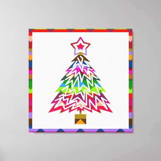 kerstboom canvas afdruk (Voorkant)