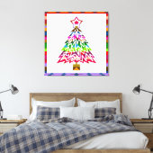 kerstboom canvas afdruk (Insitu (Slaapkamer))