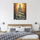 kerstboom canvas afdruk (Insitu (Slaapkamer))