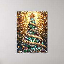 kerstboom canvas afdruk