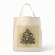 Kerstboom - Canvas tas, kerstzak