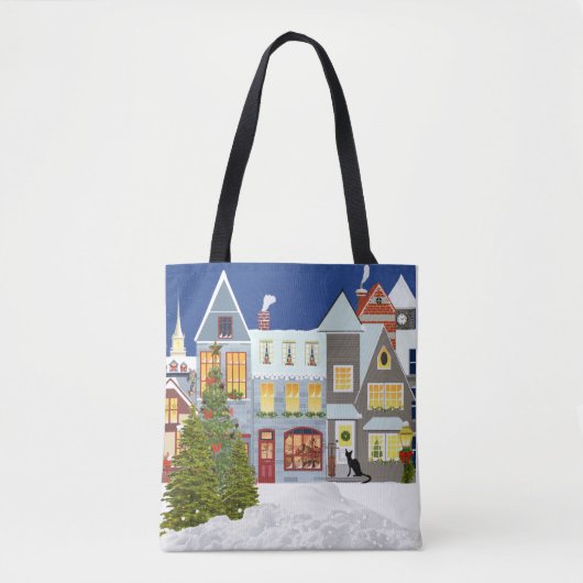 Kerstboom Canvas tas voor winkelen (Voorkant)
