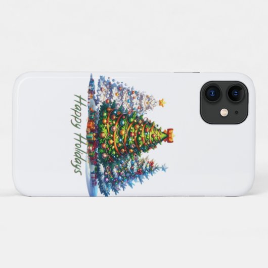 kerstboom Case-Mate iPhone case (Achterkant (horizontaal))