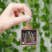 "Kerstboom charme" Sleutelhanger (Hand)