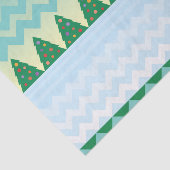 Kerstboom Chevron Scene Tissuepapier (Detail)