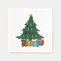 Kerstboom Cocktail servetten