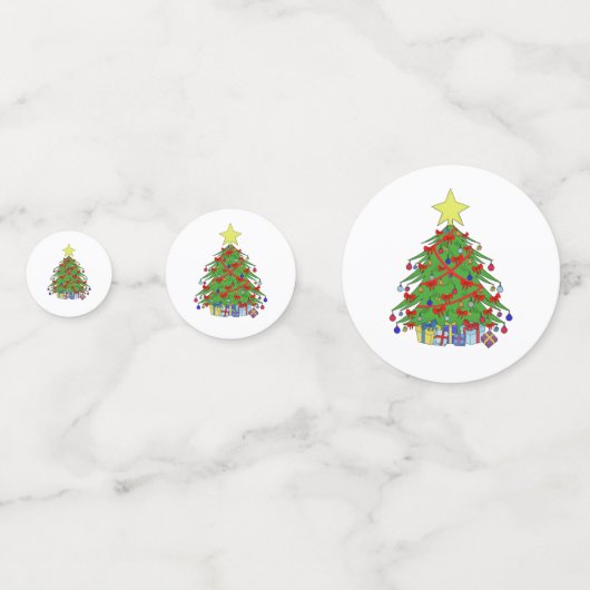 kerstboom confetti (Voorkanten)