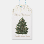 Kerstboom, Confetti cadeautjes Labels Cadeaulabel (Voorkant)