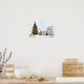 Kerstboom Contest van Whoville Poster (Keuken)