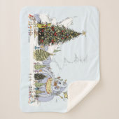 Kerstboom Contest van Whoville Sherpa Deken (Voorkant)