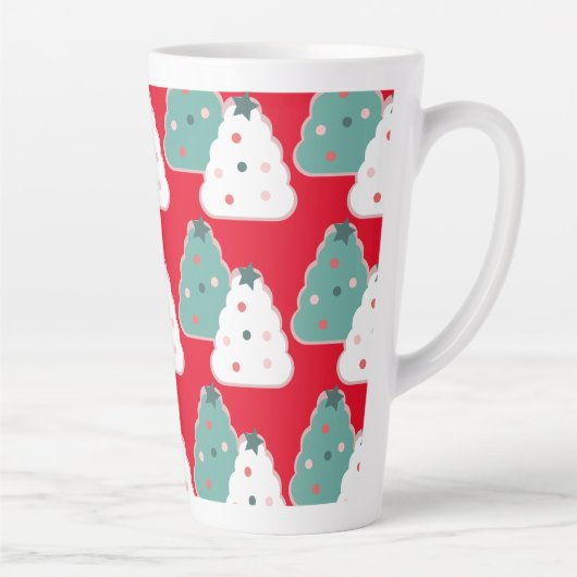 Kerstboom Cookie Deeg Thuismix Rood Latte Mok (Rechts)