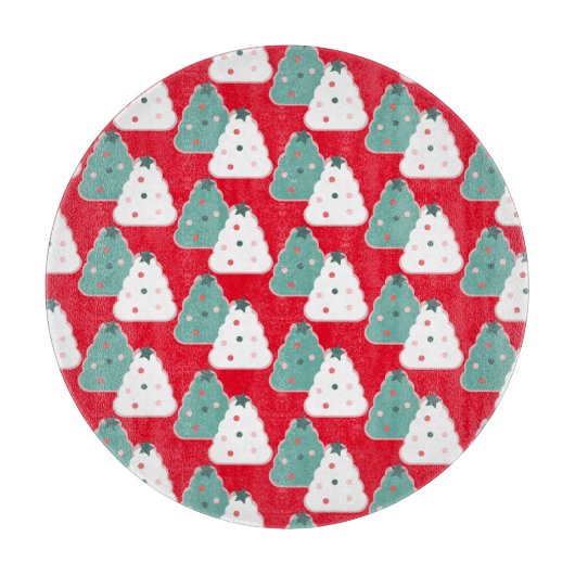 Kerstboom Cookie Deeg Thuismix Rood Snijplank (Voorkant)
