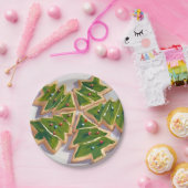 Kerstboom Cookies Vakantie Feest Papieren Bordje (Feest)